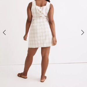 Madewell Linen Blend Tulip-hem Mini Skirt
